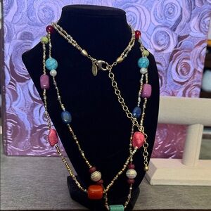 Chico's Multicolor Beaded Necklace